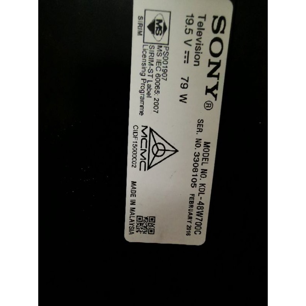 SONY KDL-48W700C Mainboard/Power Suply | Shopee Malaysia