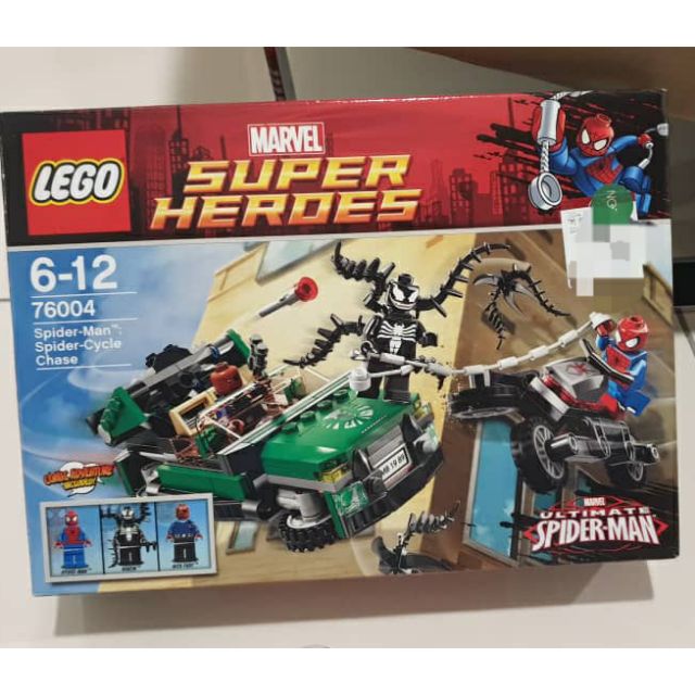 LEGO 76004 MARVEL SUPER HEROES Spider-Man: Spider-Cycle Chase (NEW ...