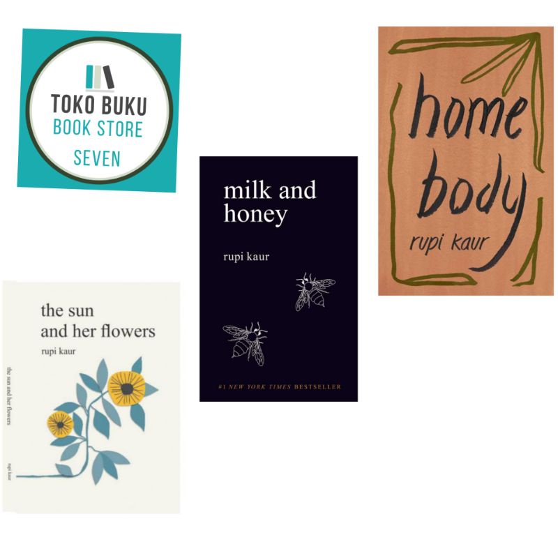 Package Of 3 Books rupi kaur the sun and her flowers home body and milk