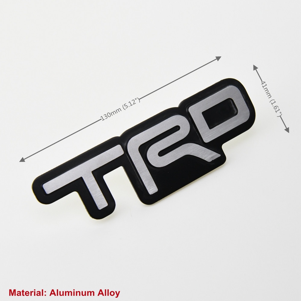 3d Car Sticker Metal Front And Rear Sign Trd Sports Logo Emblem Decal Replacement Badge Stickers 5571