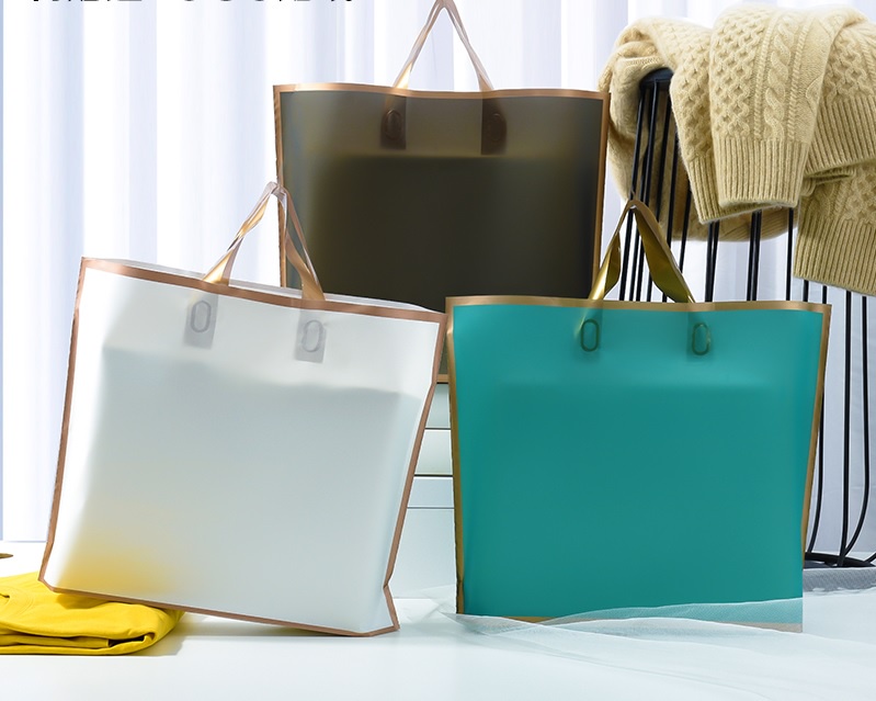 (+50pcs) Gold Frame Fancy Shopping Bag Tote Bag Cosmetic Bag Gift Bag