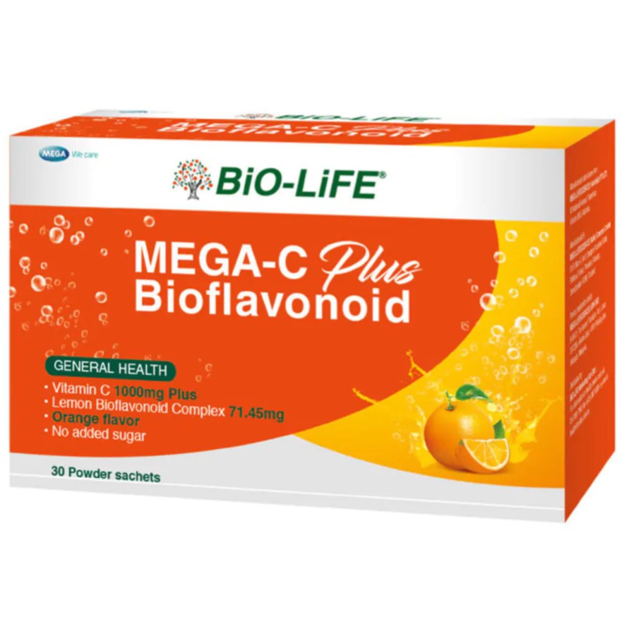 BIO-LIFE MEGA-C PLUS BIOFLAVONOID 30 SACHETS | Shopee Malaysia