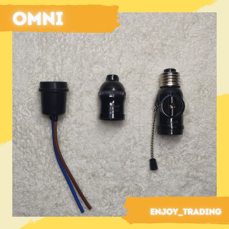 PER PIECE OMNI FIREFLY Lamp Socket E27 Weatherproof Rubber Socket