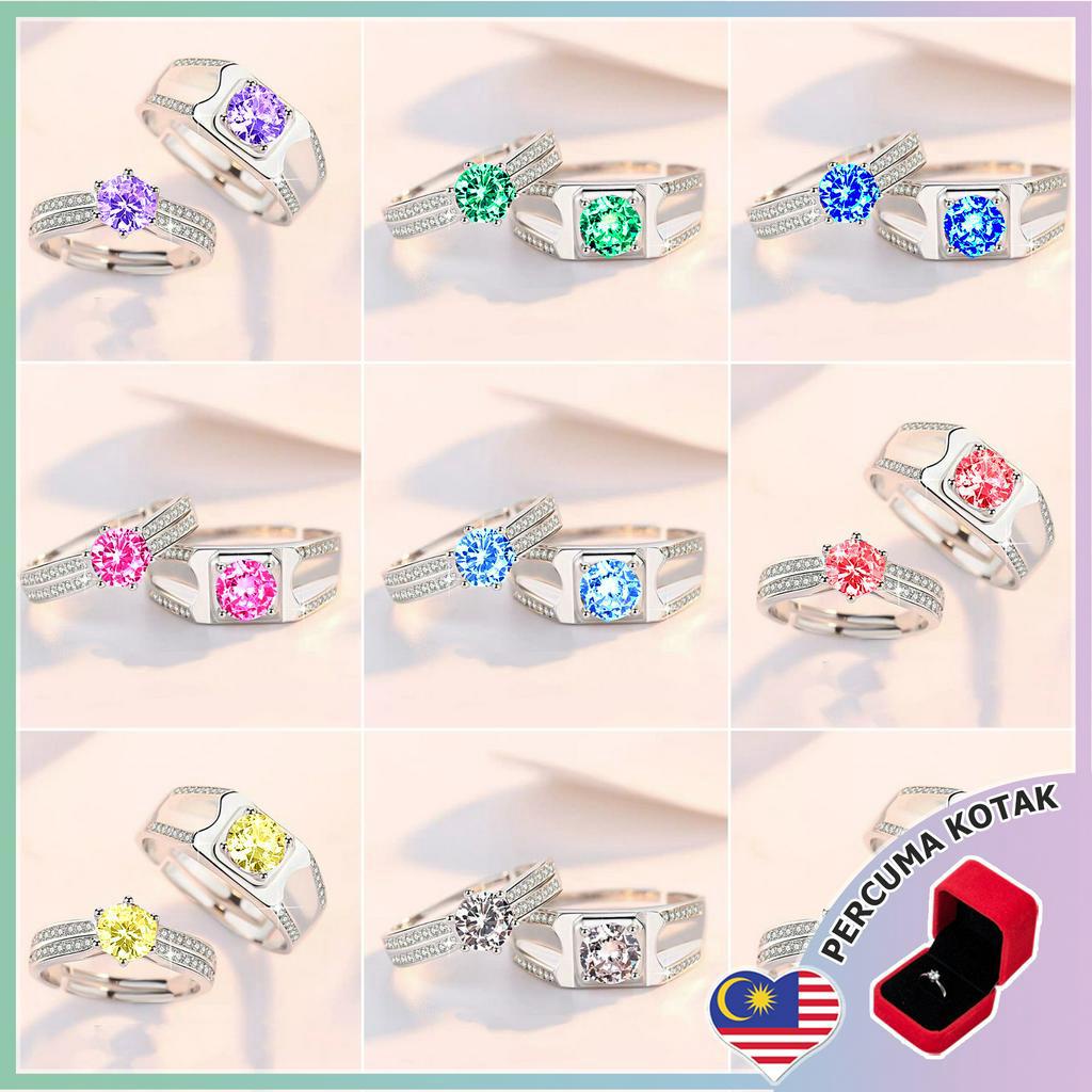 【PROMOSI】S925 Silver Women Men Pair Ring Couple Rings Set Ring ...