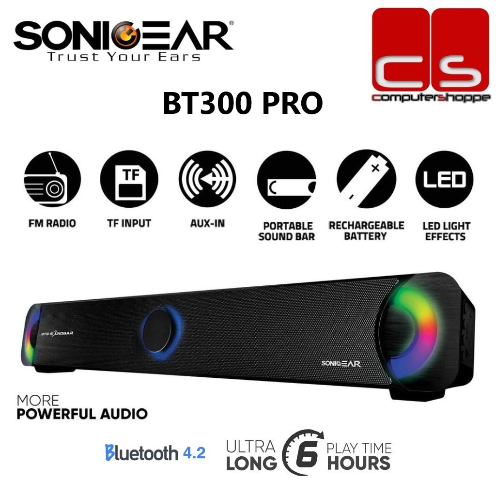 Sonicgear store bt300 spec