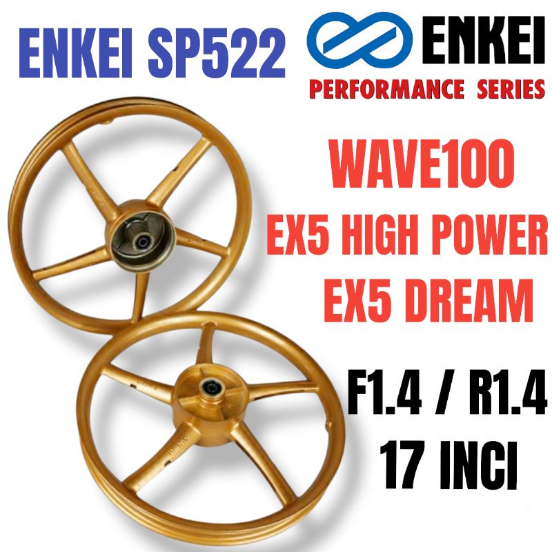 SPORT RIM EX5 DREAM WAVE100 ENKEI SP522 SIZE 1.4 1.4 17 READY STOCK RIM EX5 Shopee Malaysia
