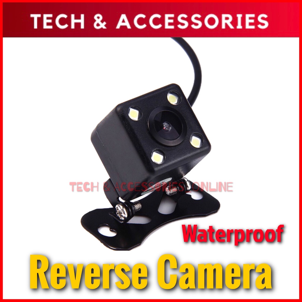 Car Reverse Camera 4 LED Rear View Backup CCD Waterproof 4 LED Night