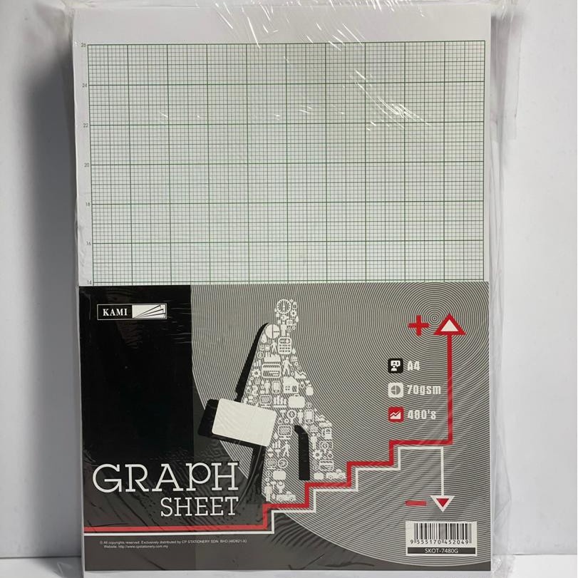 KAMI GRAPH PAPER A4 (SKOT7480/SKOT6480)/70GSM 480'S / Kertas Graf 480