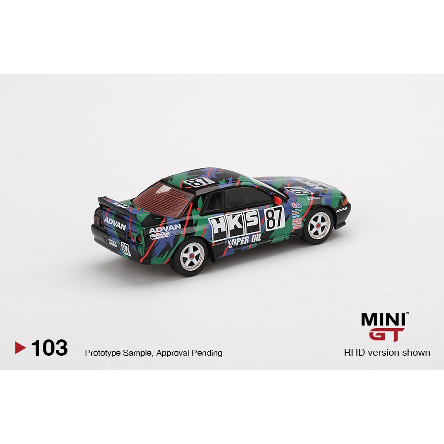 1/64 Mini GT #103 Nissan Skyline GT-R (R32) Gr. A #87 HKS