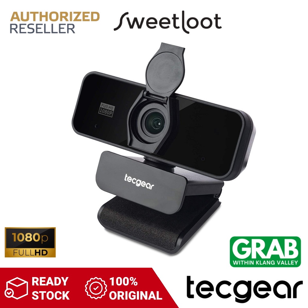 Tecgear Sentinel Auto Focus 1080P Full HD Webcam FHD Video Streaming ...