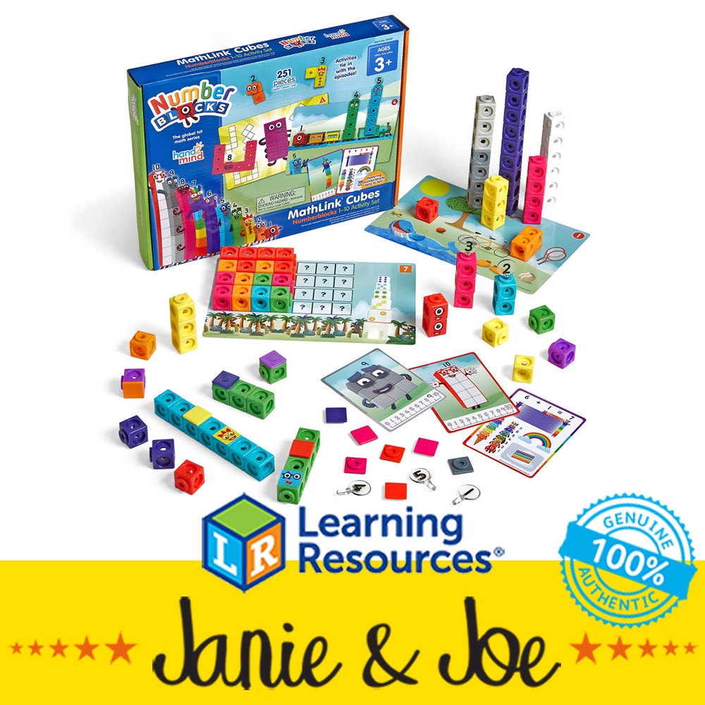 Learning Resources Numberblocks MathLink Cubes 1-10 Activity Set by ...