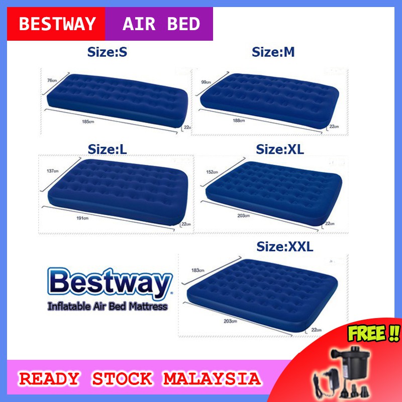 🔥🔥BESTWAY PAVILLO High Quality Portable Inflatable Air Bed Air Mattress