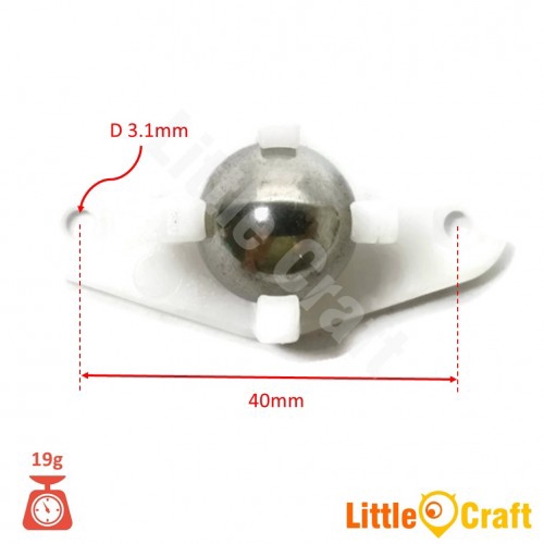 Plastic Swivel Round Ball Caster Wheel | Shopee Malaysia