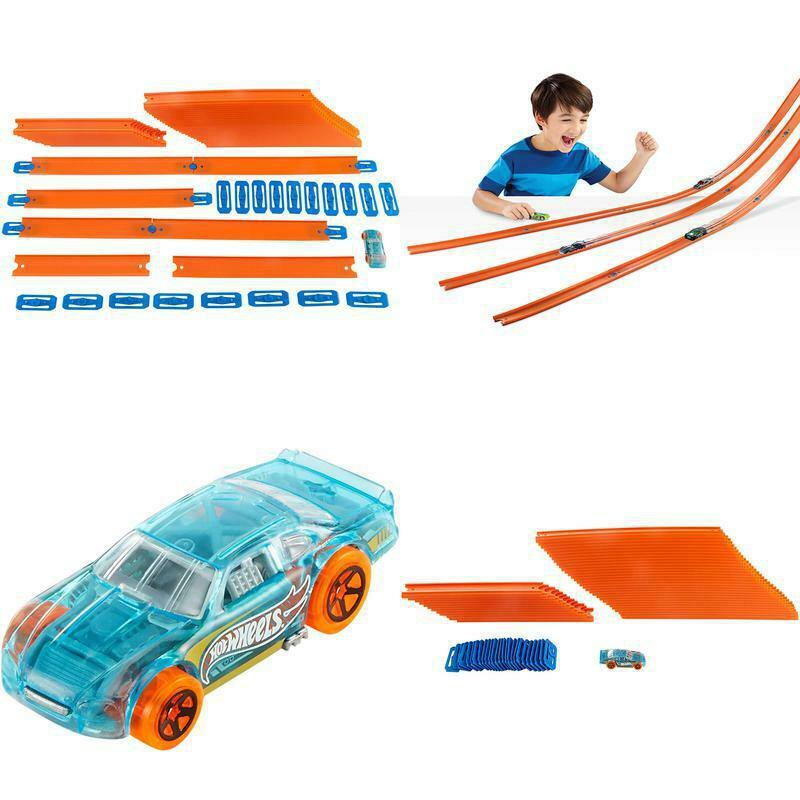 Hot Wheels Track Builder Car & Mega Track Pack, 40 ft (12 metre)