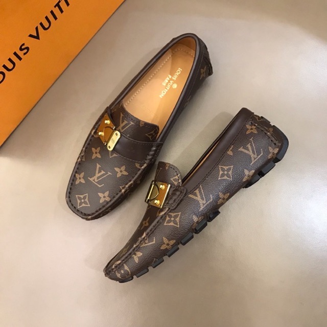 Louis Vuitton Monogram Arizona Moccasins Driving Loafers Men's