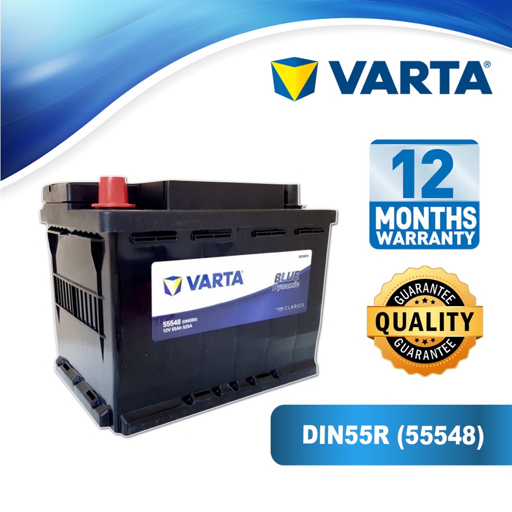 Varta DIN55R 55548 BLUE Dynamic Car Battery suitable for Proton Persona ...