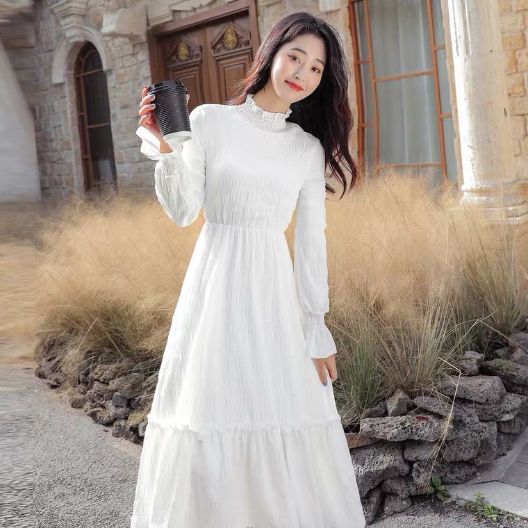 Long sleeve dress outlet korean