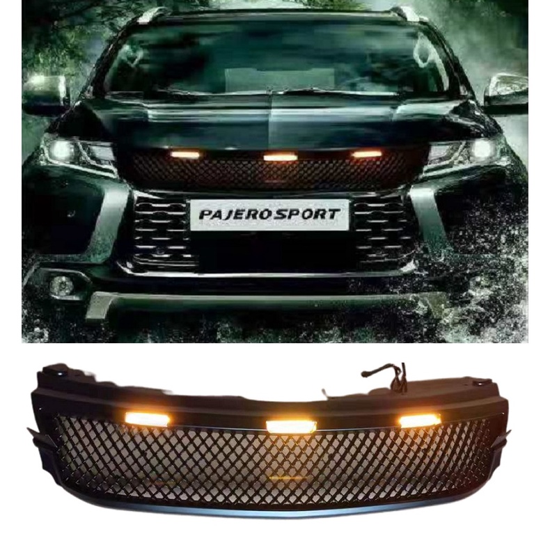 Vechile Front Grill Grille Fit For Mitsubishi Pajero Sports 2016 2017 ...