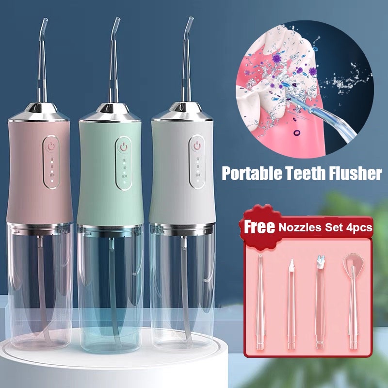 Electric Portable Water Flusher Teeth Clean USB Oral Irrigator Free ...