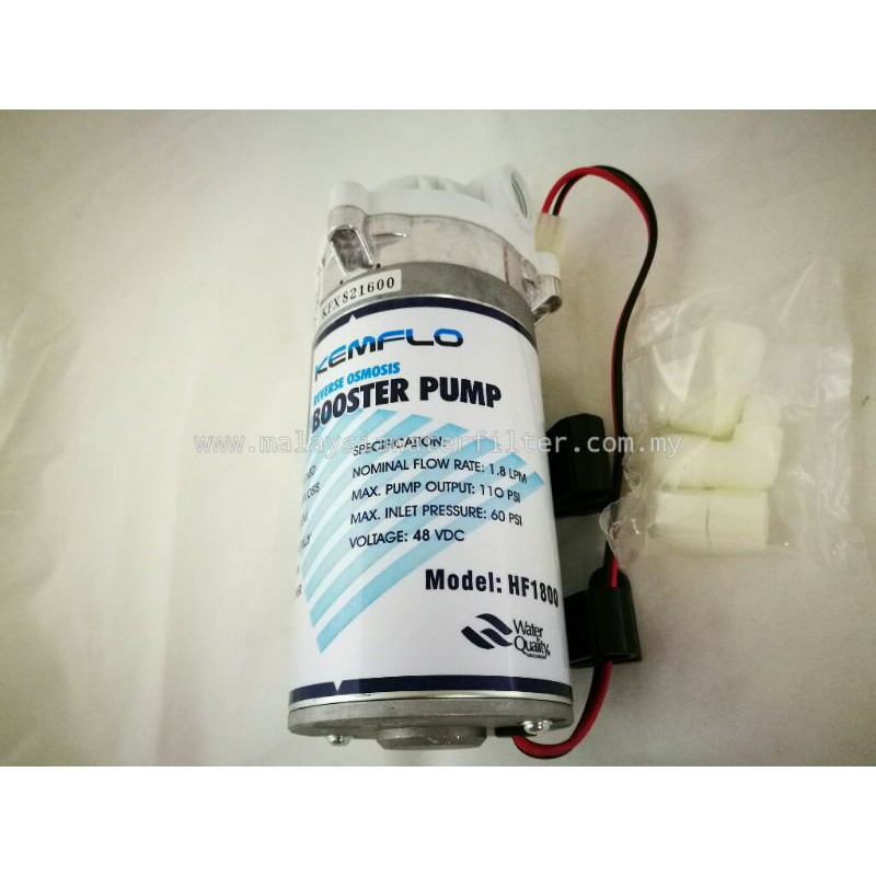 RO Water Filter Booster Pump DC 48V KEMFLO HF1800 With Adaptor DC 48V