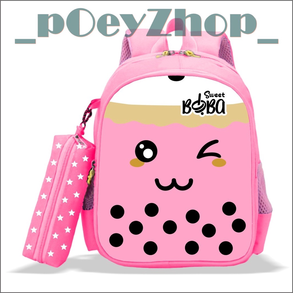 Premium BOBA School Backpacks For Girls Kindergarten Elementary School
