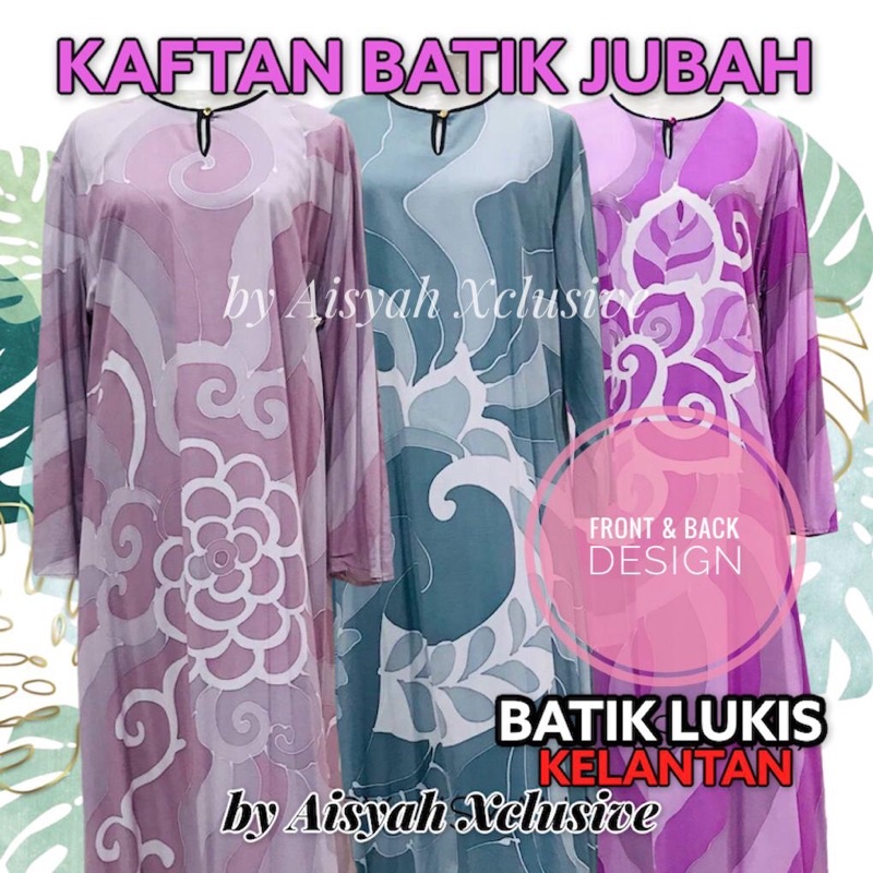 PASTEL KAFTAN / ABSTRACT KAFTAN JUBAH / KAFTAN JUBAH / KAFTAN BATIK ...