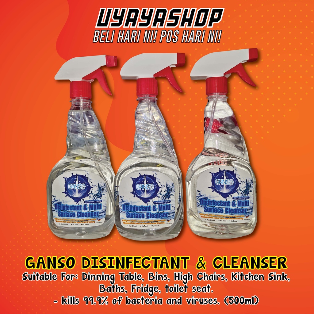 Antibacterial Spray Ganso Disinfectant and Multi Purpose Cleanser ...