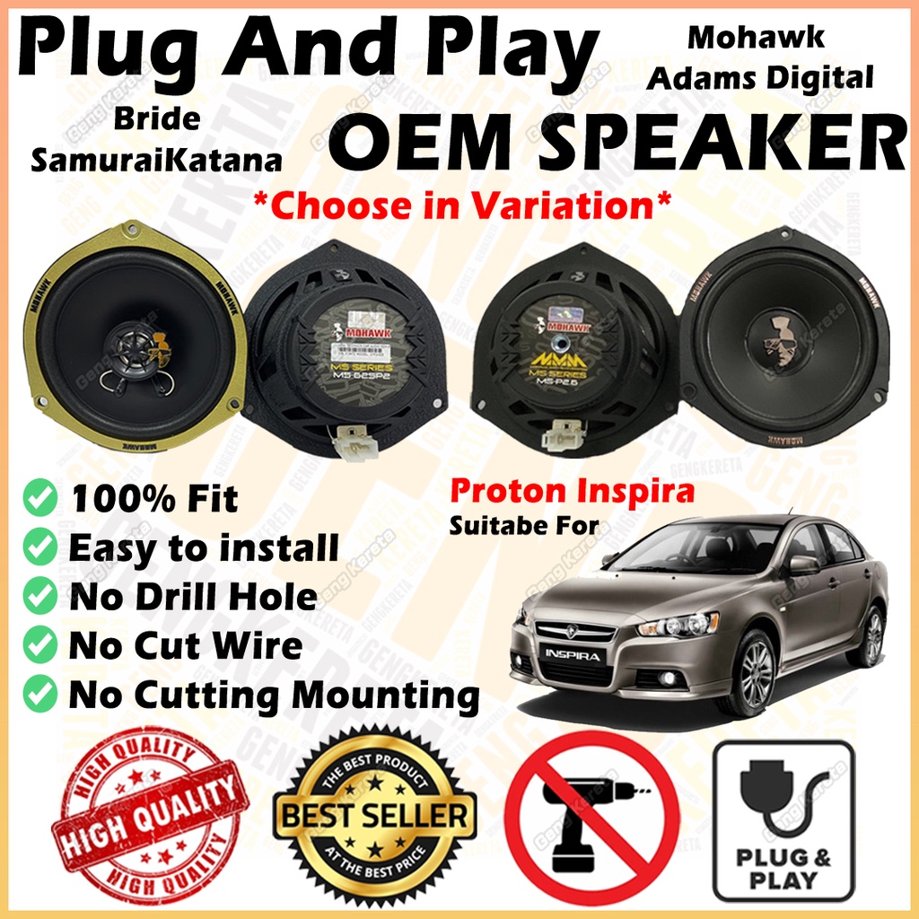 ⭐High Quality⭐ 100 Plug and Play Front Rear OEM Car Speaker 2Way Mid