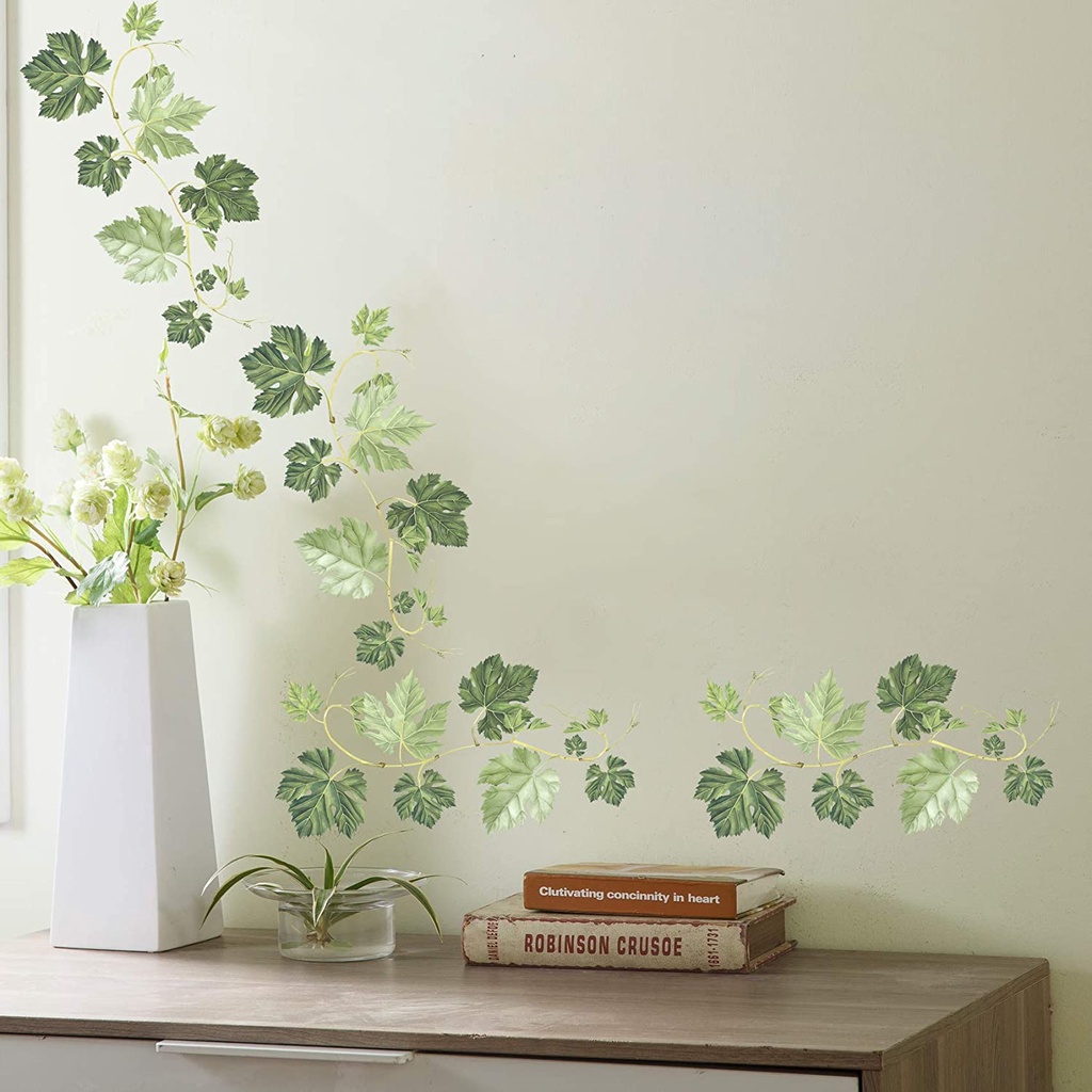 wondever Grote blauwe bloemen muurstickers pioen bloemen planten vlinder schil en stok muurkunst stickers voor meisjes slaapkamer woonkamer tv muur