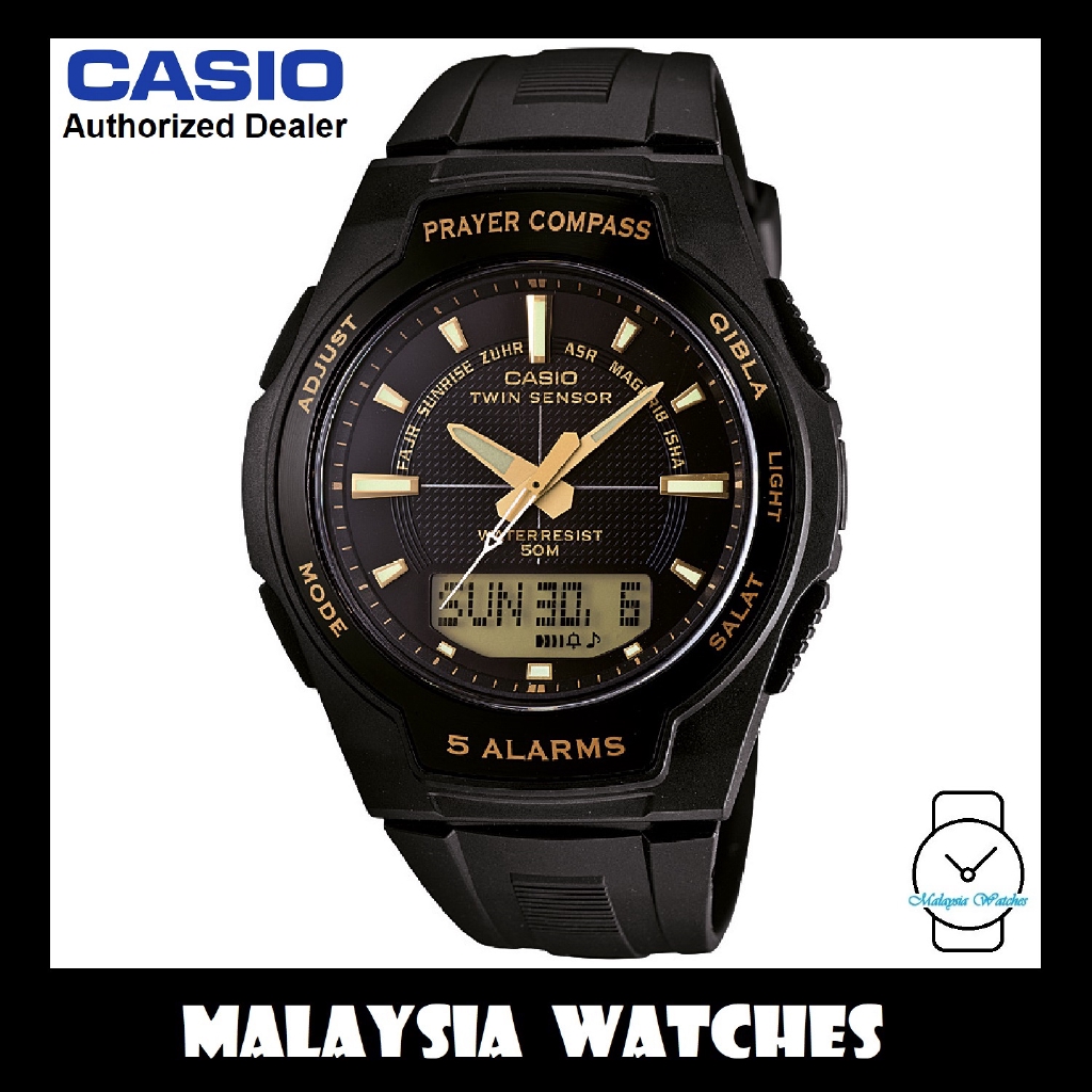 Casio prayer shop compass watch