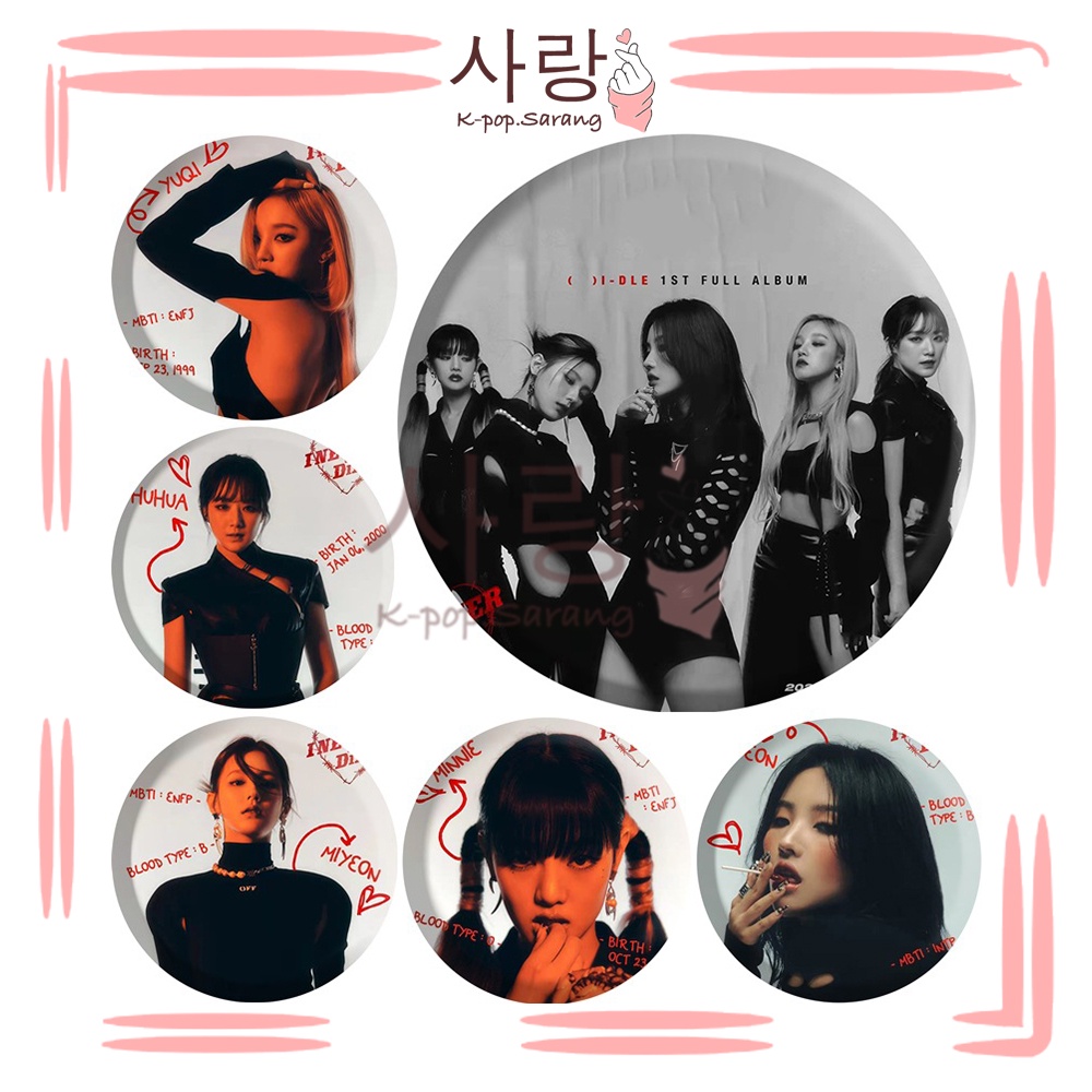 (G)l-dle《I NEVER DIE》Pin Set Collection Kpop Soojin Jeon So-yeon Minnie ...