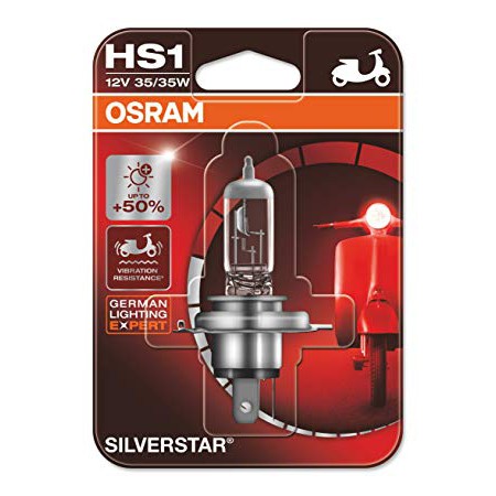 OSRAM HS1 HALOGEN BULB 12V 35/35W COOL BLUE HYPER / ALL SEASON SUPER ...