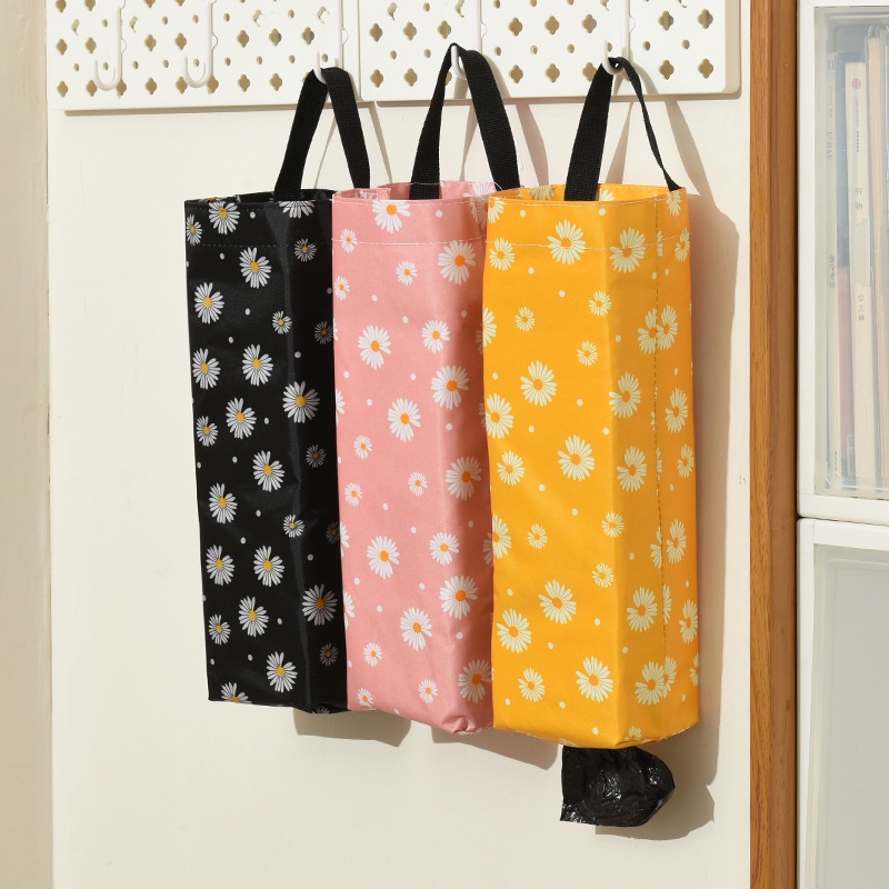 Kitchen Plastic Bag Organizer Waterproof Wall Mount Grocery Dispenser