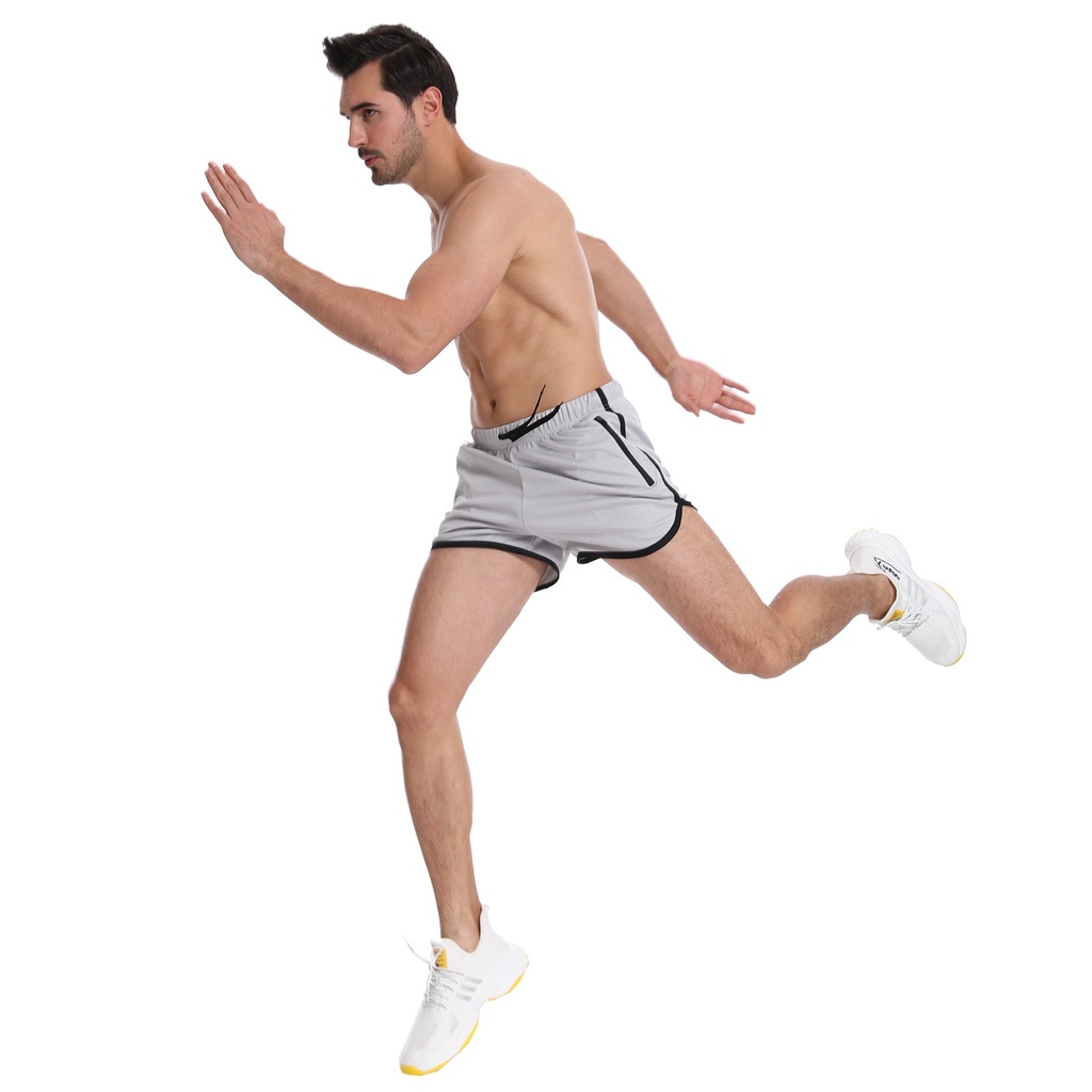 M-2XL Men Fitness Sport Shorts Pants Seluar Sportwear Fitness