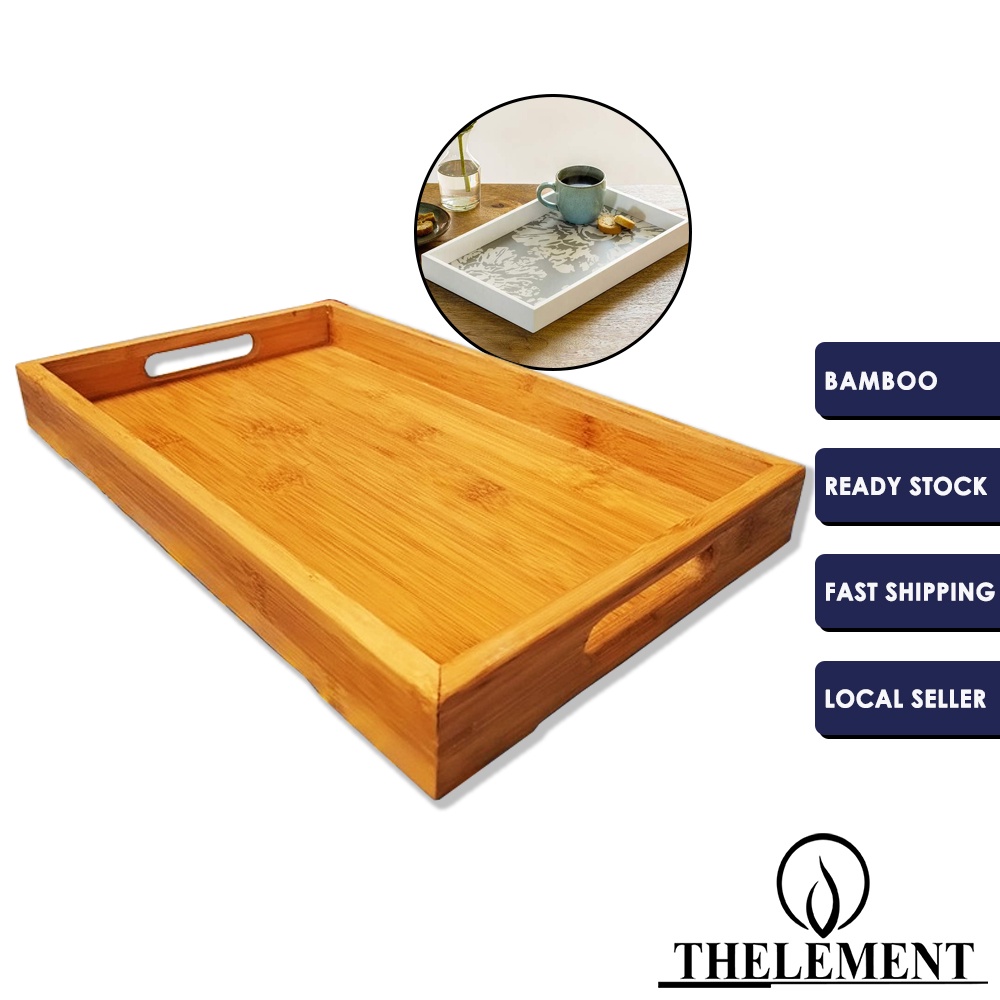 Dulang Hantaran Dulang Raya Bamboo Rectangle Tray With Handle For ...