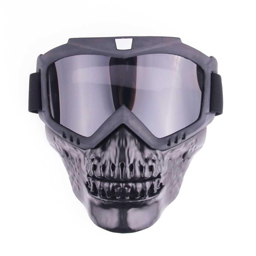 Outdoor Cool Skull Goggles Mask (Grey) Shopee Malaysia