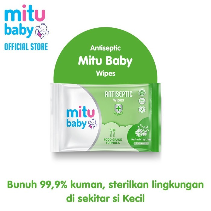 Mitu Baby Wet Wipes Mini Travel Pack Antiseptic [4's] | Shopee Malaysia