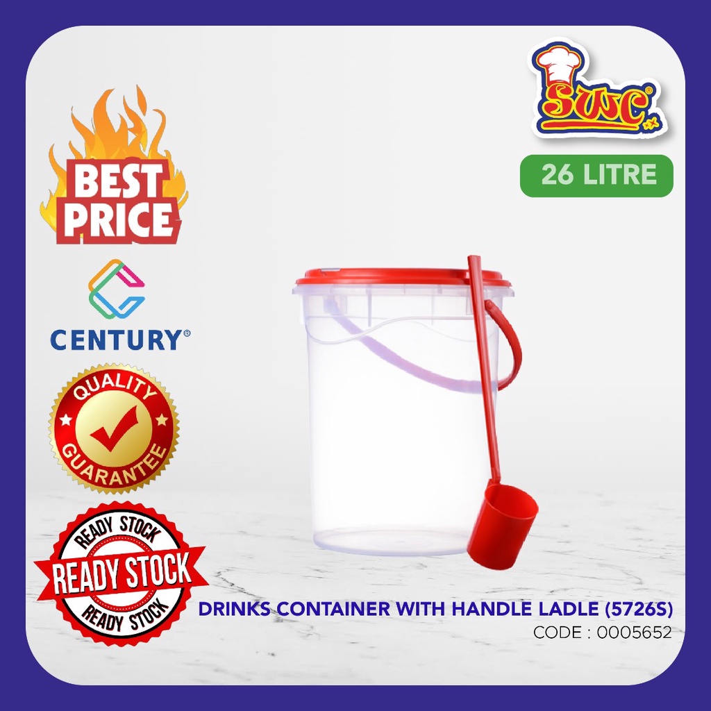 5726 DRINKS CONTAINER w handle n ladle / BALANG AIR 26L Shopee Malaysia