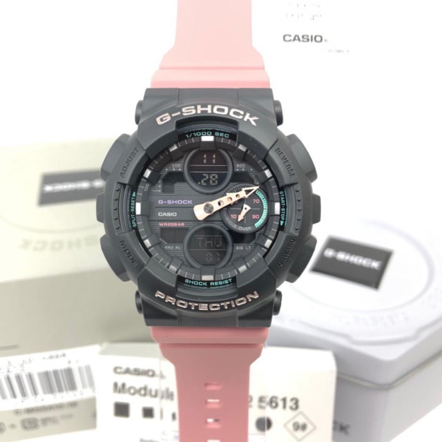 Casio G Shock S Series Subdued Pink Black GMA S140 Series