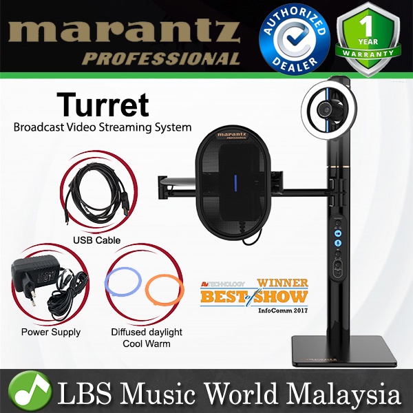 Marantz Professional Turret Broadcast Video Mic Streaming System with