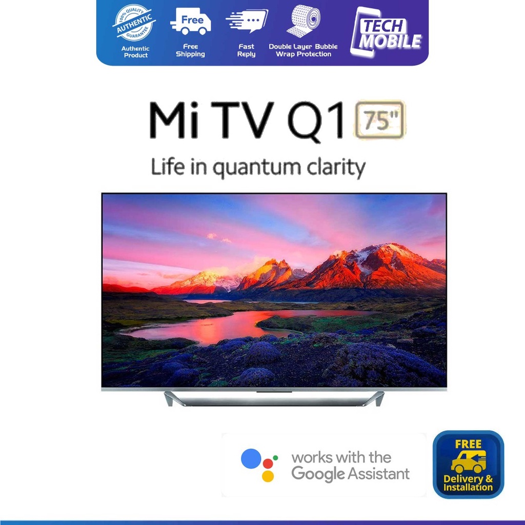 Xiaomi Mi TV Q1 75" Smart Android Television QLED 4K 120Hz MEMC ...