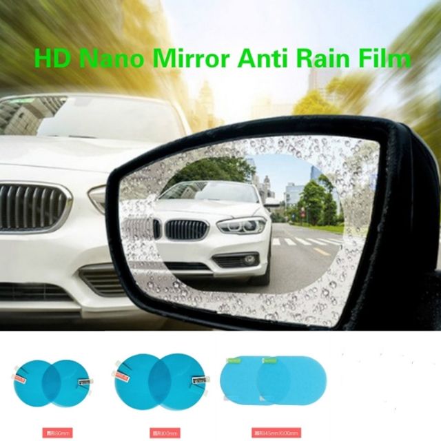 Car Side Rear View Mirror Anti Fog Film Rain Water Repellant Sticker