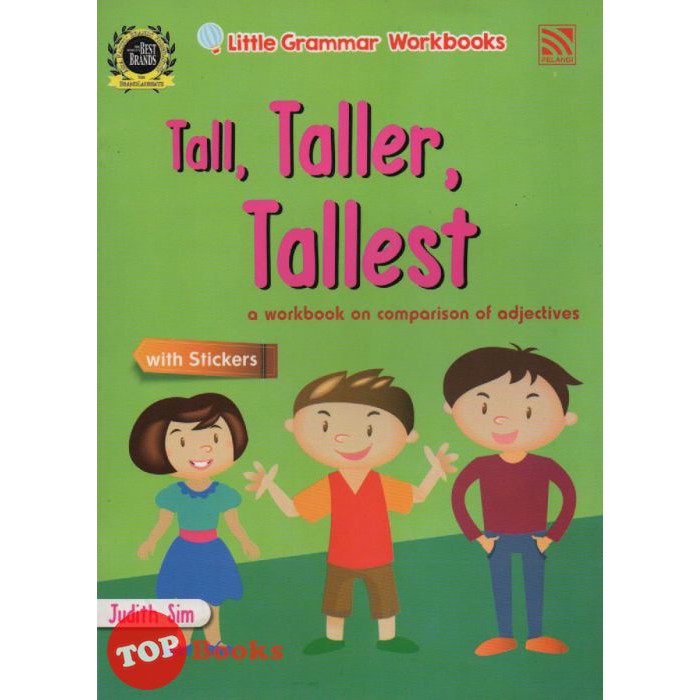 [TOPBOOKS Pelangi Kids] Little Grammar Workbooks with Stickers Tall