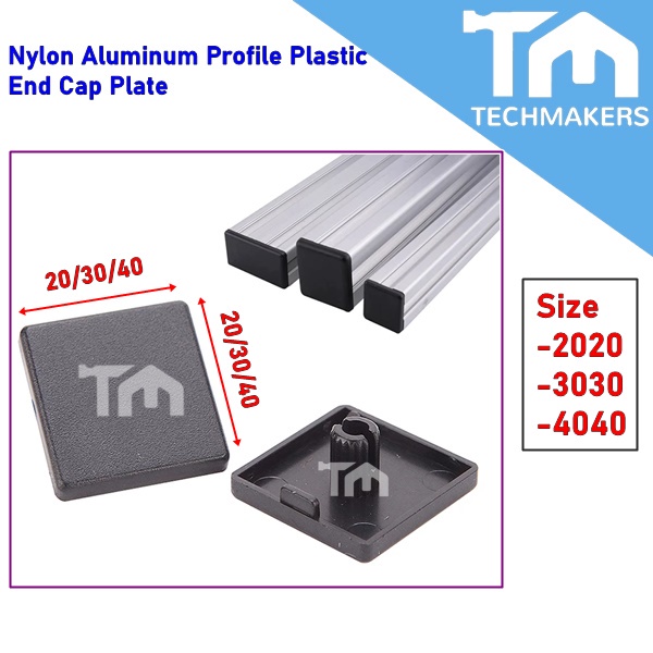 2020/3030/4040 Nylon Aluminum Profile Plastic End Cap Plate Black For 2020/3030/4040 EU Aluminum Profile