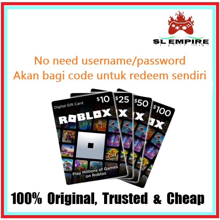 Cheap Roblox Gift Card for Robux Top Up | Shopee Malaysia