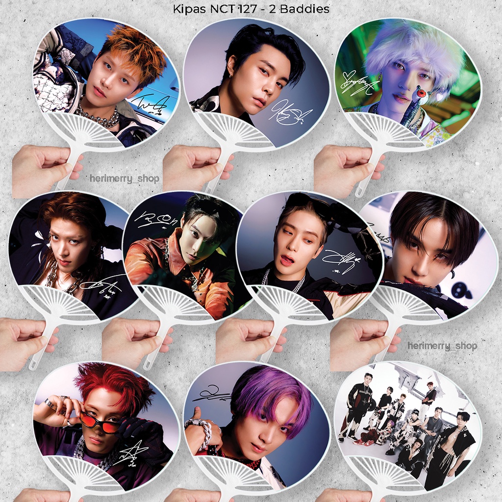 NCT Fan NCT127 2 Baddies Merchandise KPOP Hand fan Unofficial fan Uchiwa NCTzen NCT127