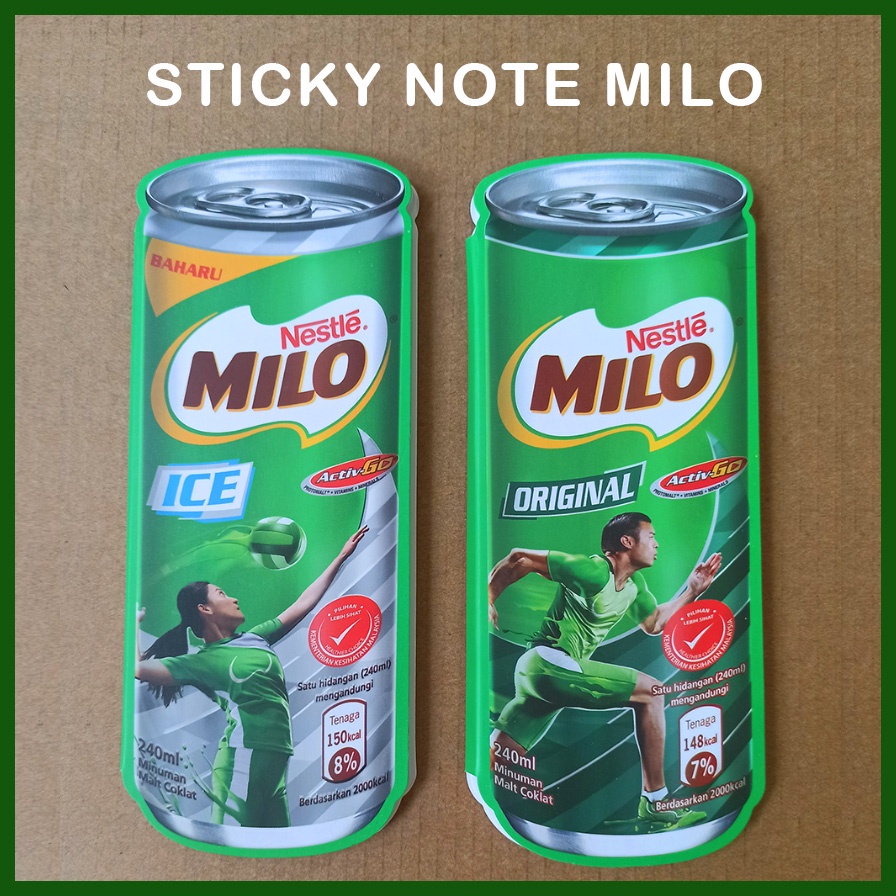 MILO Sticky Note | Notepad Milo | Memo Milo | Shopee Malaysia