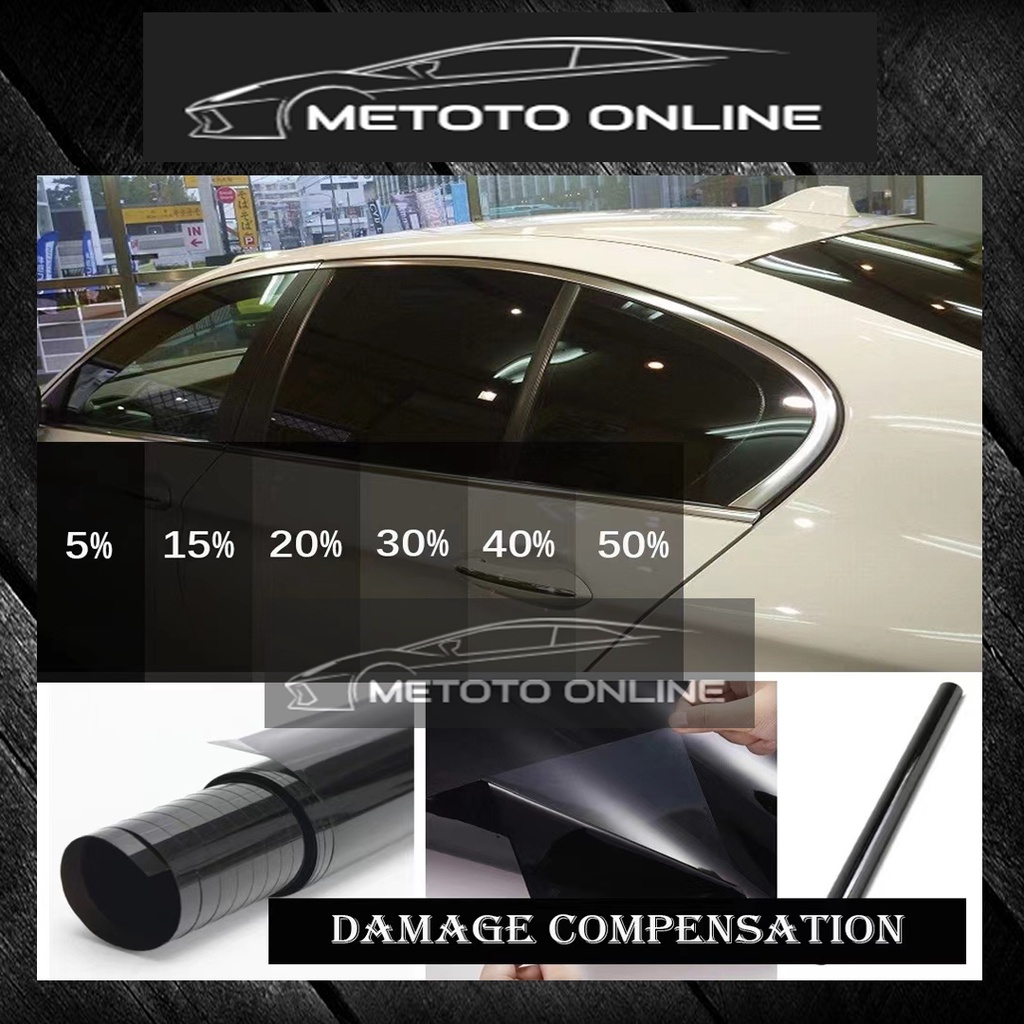 Ready Stock Tinted Rumah UV Hitam / UV Black Window Tinted Film / Tint