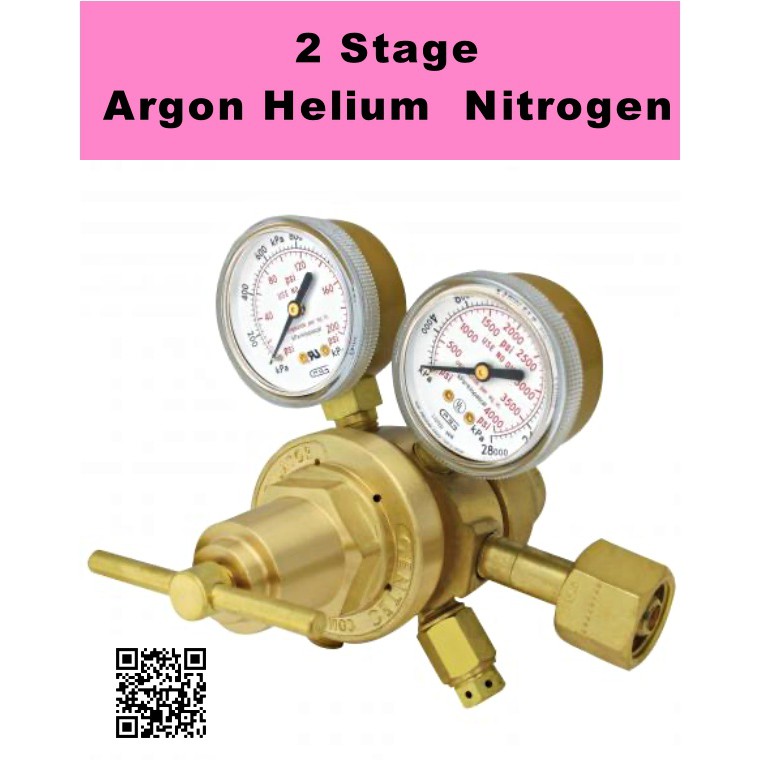 600Psi / 41bar Two Stage Regulators Malaysia argon helium nitrogen