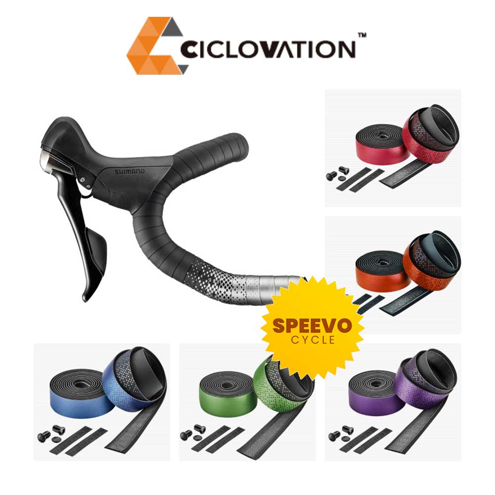 Bande De Guidon CICLOVATION SEITEX Chameleon - Cuir Synthétique Antidérapant, Mousse Absorbante, Couleur Caméléon